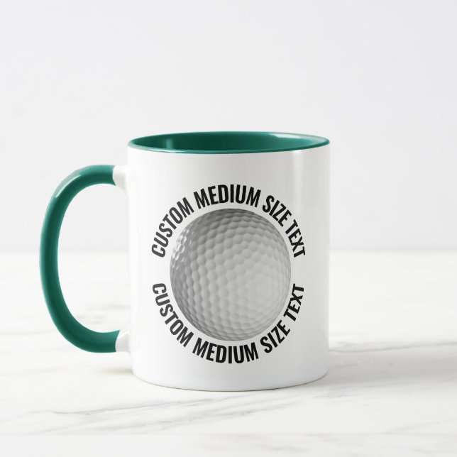 Caneca Texto Médio CAÇADOR VERDE Combo 11oz Golf Personal (Esquerda)