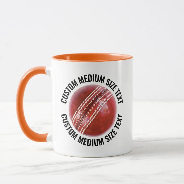 Caneca Texto Médio Laranja Combo 11oz Cricket Personaliza (Esquerda)