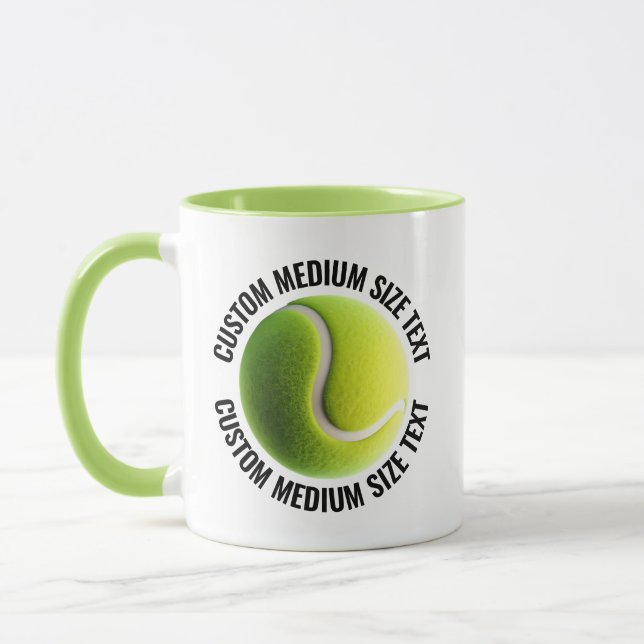 Caneca Texto Médio LIME VERDE Combo 11oz Tênis Personaliz (Esquerda)