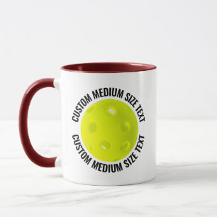 Caneca Texto Médio MAROON Combo 11oz Pickleball Personali