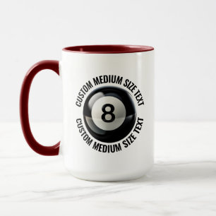 Caneca Texto Médio MAROON Combo 15oz Personalizado 8 Ball