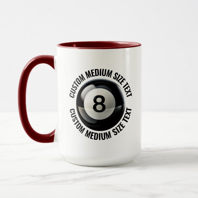 Caneca Texto Médio MAROON Combo 15oz Personalizado 8 Ball (Esquerda)