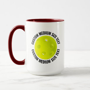 Caneca Texto Médio MAROON Combo 15oz Pickleball Personali