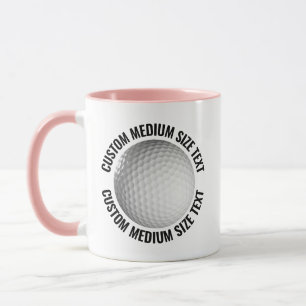 Caneca Texto Médio PINK Combo 11oz Golf Personalizado