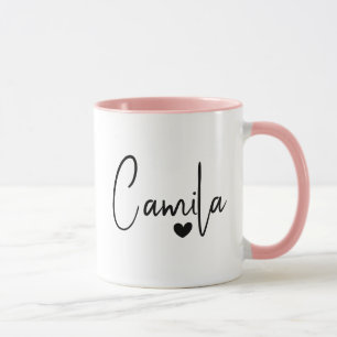Caneca Texto Moderno Grande Personalizado Apreciação de N