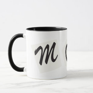Caneca Texto noir da revista Black White MOM