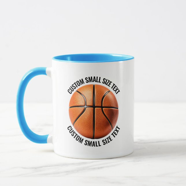 Caneca Texto Pequeno AZUL CLARO Combo 325ml Basquete Pers (Esquerda)