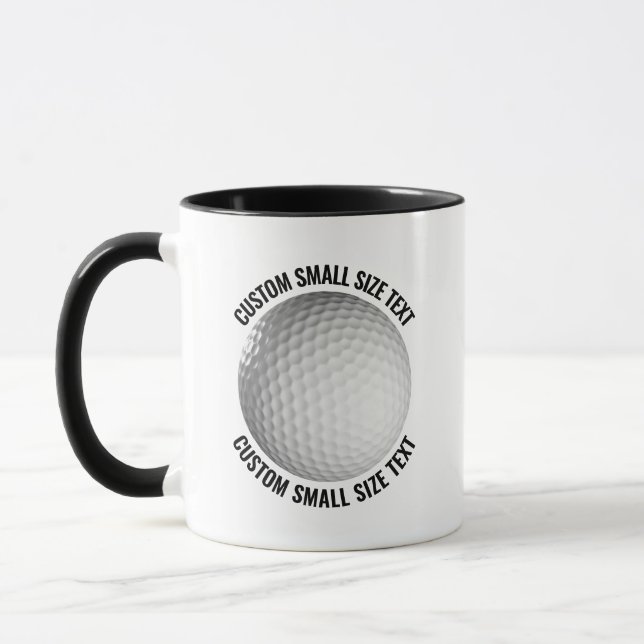 Caneca Texto Pequeno BLACK Combo 11oz Golf Personalizado (Esquerda)