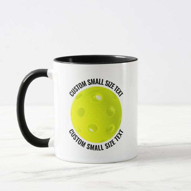 Caneca Texto Pequeno BLACK Combo 11oz Pickleball Personal (Esquerda)