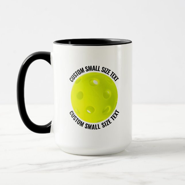 Caneca Texto Pequeno BLACK Combo 15oz Pickleball Personal (Esquerda)