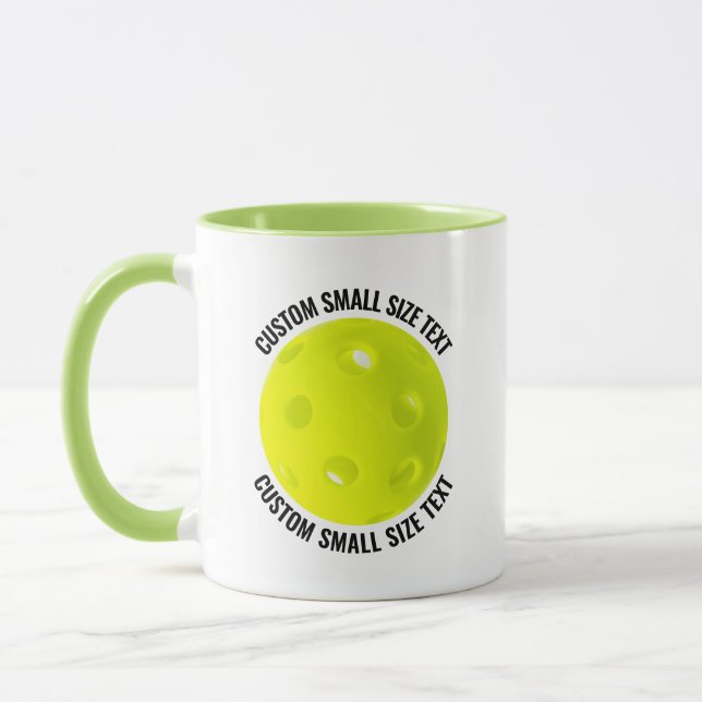 Caneca Texto Pequeno LIME VERDE Combo 11oz Pickleball Per (Esquerda)