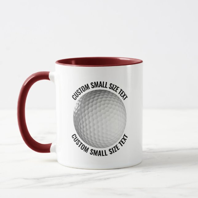 Caneca Texto Pequeno MAROON Combo 11oz Golf Personalizado (Esquerda)