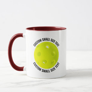 Caneca Texto Pequeno MAROON Combo 11oz Pickleball Persona