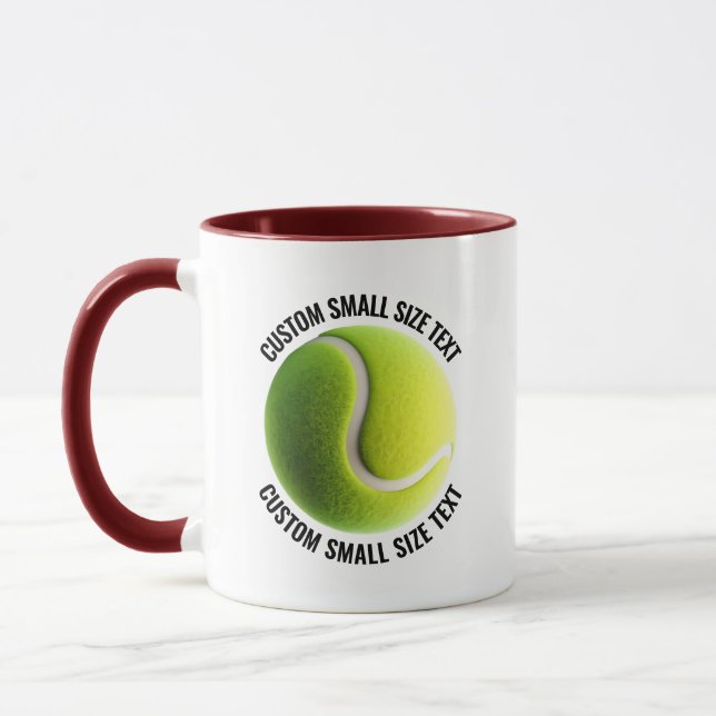 Caneca Texto Pequeno MAROON Combo 11oz Tênis Personalizad (Esquerda)