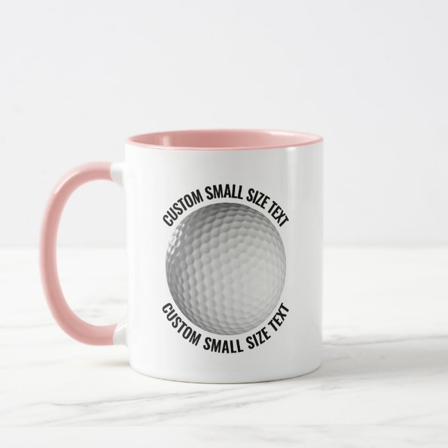 Caneca Texto Pequeno PINK Combo 11oz Golf Personalizado (Esquerda)