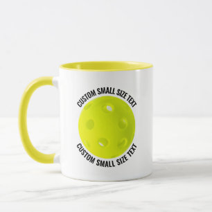 Caneca Texto Pequeno YELLOW Combo 11oz Pickleball Persona