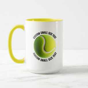 Caneca Texto Pequeno YELLOW Combo 15oz Tênis Personalizad