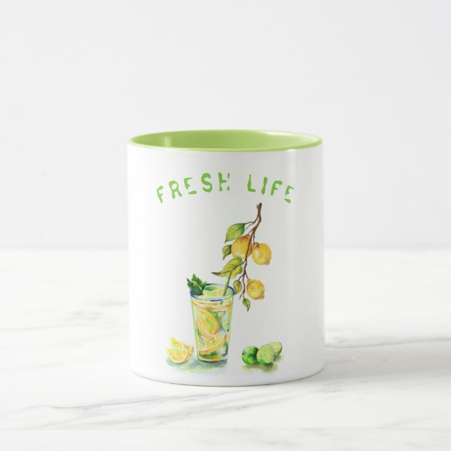 Caneca Texto Personalizado Da Limonada De Limão Com Sumo  (Centro)