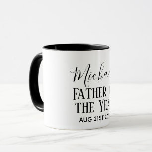 CANECA TEXTO PERSONALIZADO DO PAI DO ANO