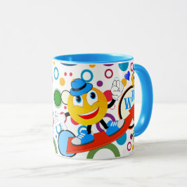 Caneca Texto Personalizado Engraçado Engraçado Emojis Kid