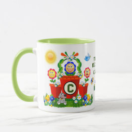 Caneca Texto Personalizado Flor Emoji Flor de Miúdo