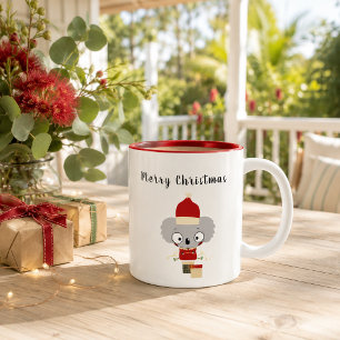 Caneca Texto Personalizado Koala Natal Australiano