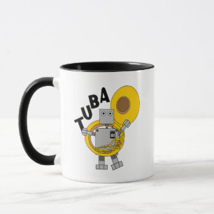 Caneca Texto Robot Tuba