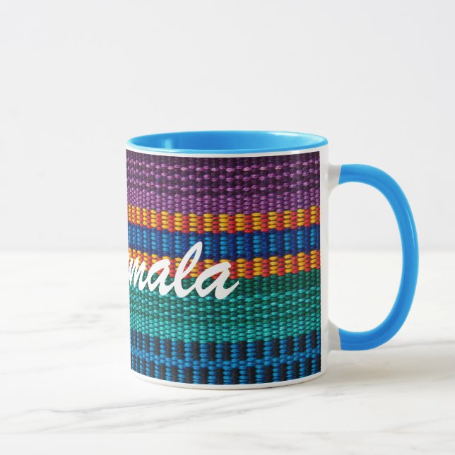 Caneca Texto tradicional do costume do weave do tecido de (Direita)
