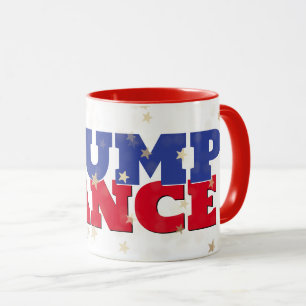 Caneca Texto TRUMP e VANCE nas Estrelas
