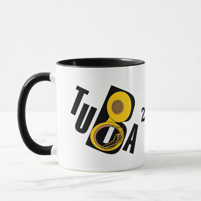Caneca Texto Tuba Inclinado (Esquerda)