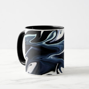 Caneca textura abstrato elegante do fluxo líquido de márm