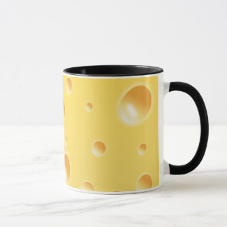 Caneca Textura amarela do queijo suíço