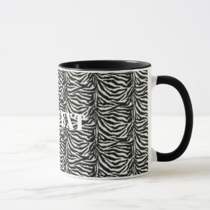 Caneca Textura da Camuflagem de Zebra Skin