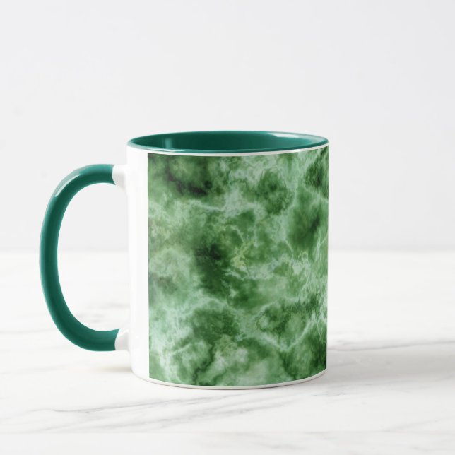 Caneca Textura de mármore verde (Esquerda)