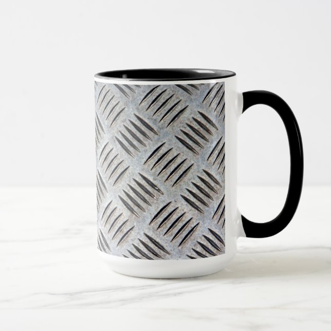 Caneca Textura de Placa de Metal (Direita)