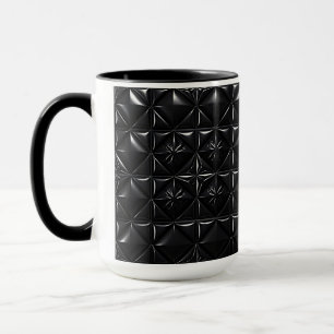 Caneca Textura de Prisma Preto