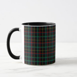 Caneca Textura de xadrez com fundo preto-25774