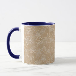 Caneca Textura Floral Orgânica