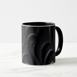 Caneca Textura preta moderna e fantasia Coffee Mugs