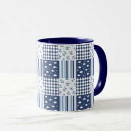 Caneca Texturas Azuis