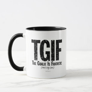 Caneca TGIF: O Goalie é Fantástico (Mug de Hóquei)