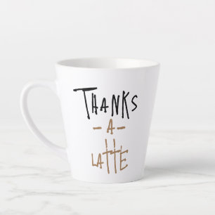 Caneca Thanks A Latte - Presente de Caneca de Café