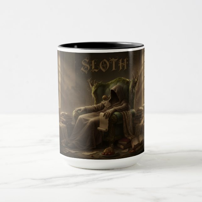 Caneca The 7 Virtues of Satan: Sloth (Centro)