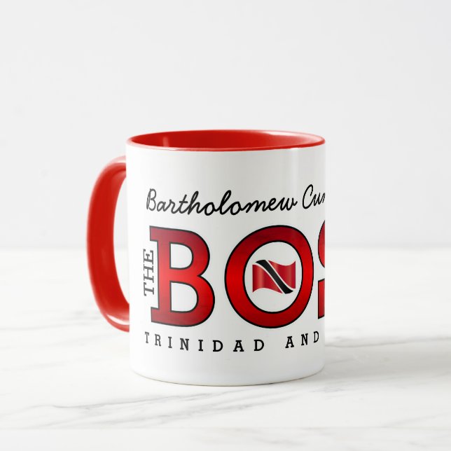 Caneca The Boss Trinidad & Tobago (Frente Esquerda)