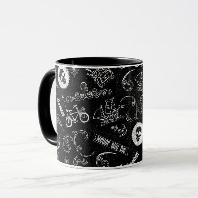 Caneca The Goonies Icons Pattern (Frente Esquerda)