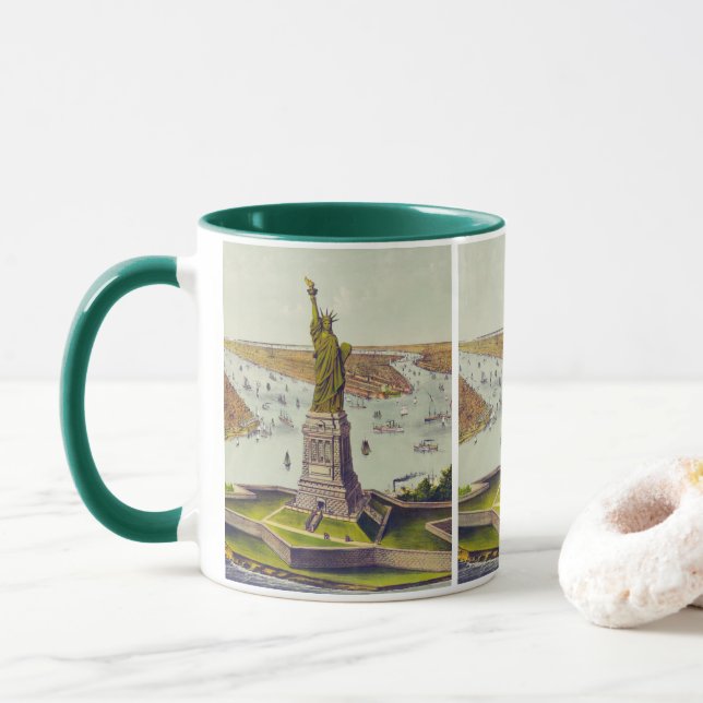 Caneca The Great Bartholdi Statue, Statue of Liberty (Com Donut)