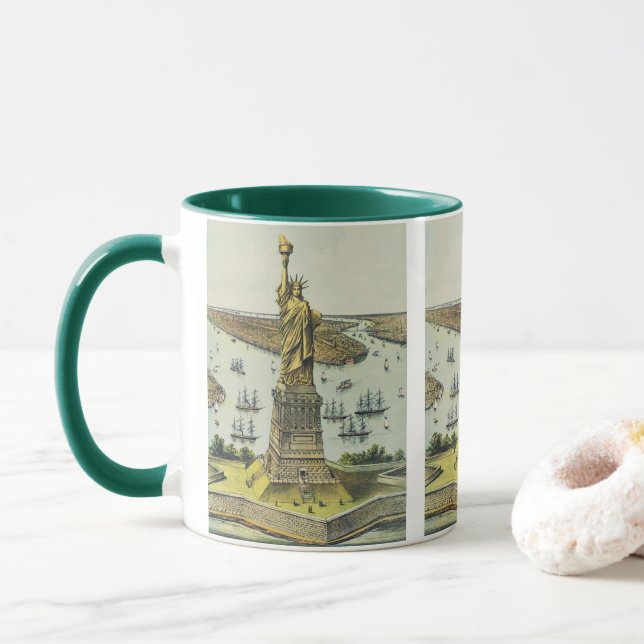 Caneca The Great Bartholdi Statue, Statue of Liberty (Com Donut)