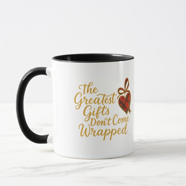 Caneca The Greatest Gifts Don’t Come Wrapped (Esquerda)