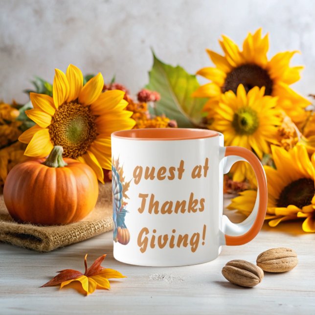 Caneca The Most Popular Guest at Thanksgiving (Criador carregado)