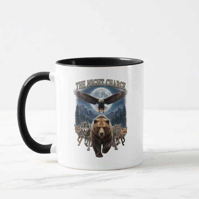 Caneca The Night Charge: Eagle Bear Wolf Forest Guardians (Esquerda)